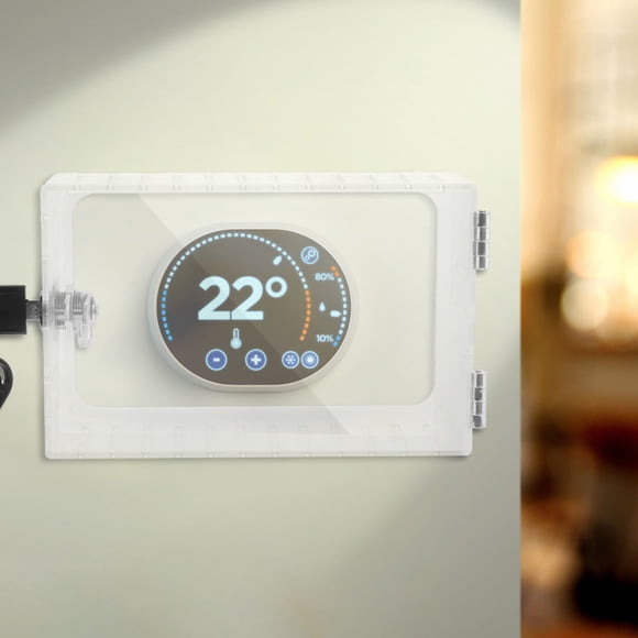SWETRACE Protector Universal Para Termostato De Pared Transparente Con Cerradura De Seguridad