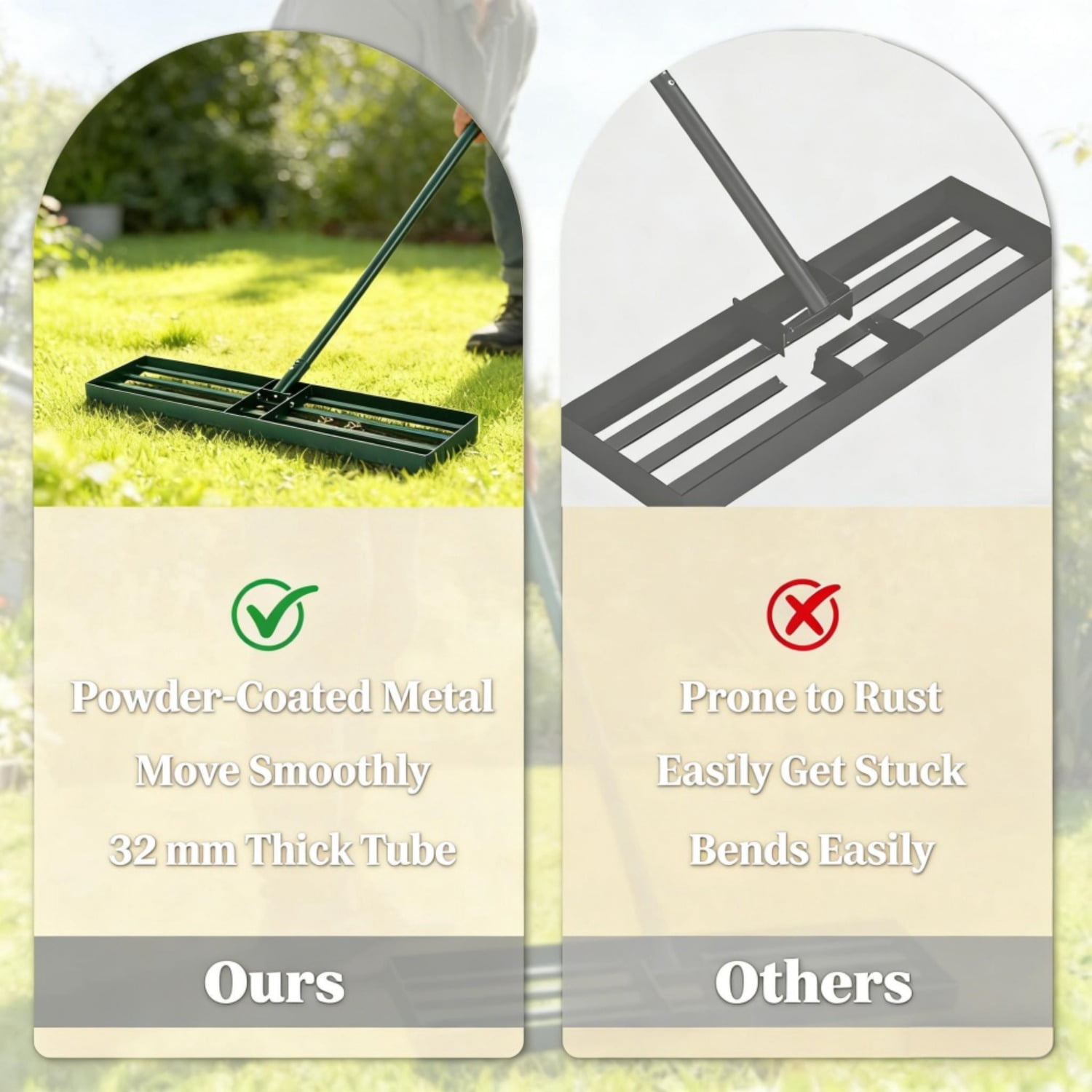 Rolling Lawn Aerator