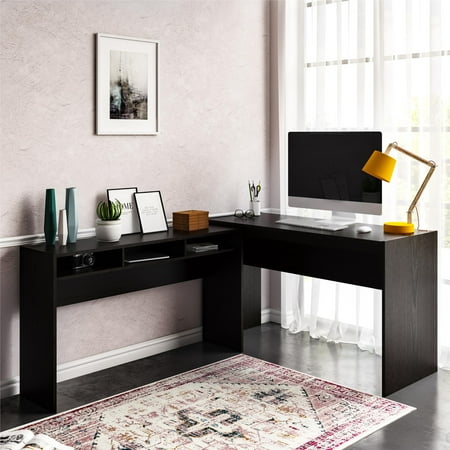 Ameriwood Home Magnolia Crescent 2 In 1 L Desk Espresso Walmart Com