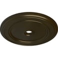 thumbnail image 3 of 41 1/8"OD x 4"ID x 2 1/8"P Classic Ceiling Medallion (Fits Canopies up to 5 1/2"), Hand-Painted Green Gold, 3 of 6