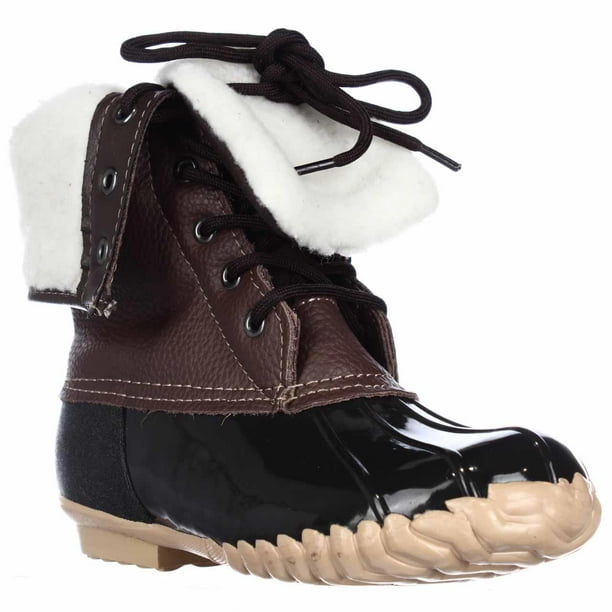 Sporto Womens Sporto Delinda Lace Up Duck Boots Brown