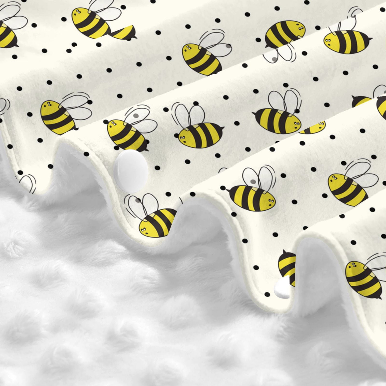 Car Seat Cover Baby - funny bees polka dots Breathable Infant Car Seat Cover for Baby Carseat, Lightweight Comfort Baby Essentials Must Haves Newborn Stuff for Girl Boy