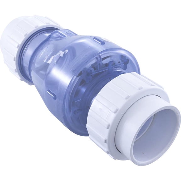 Check Valve, Magic Plastics Smart Check, 2"Union, 2lb. Clear