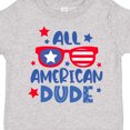 thumbnail image 4 of Inktastic 4th of July All American Dude with Red and Blue Glasses Boys Toddler T-Shirt, 4 of 5