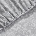 thumbnail image 6 of VCNY Home Fair Isle 4-Piece Grey Cotton Flannel Bed Sheet Set, King - Deep Pocket, 6 of 6