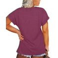 thumbnail image 6 of Anbech Cute Heart T-Shirts for Women Plus Size Graphic LOVE Short Sleeves Tees, 6 of 8