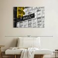 thumbnail image 2 of Elephant Stock Pop Wall Street Wall Art - Horizontal Canvas Wall Art - Living Room Wall Decor - City Canvas - Black And Gray Decor - 39" x 26", 2 of 4