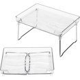 thumbnail image 1 of Stackable Cabinet Organizers And Storage, 1 Packs Cabinet Storage Organization, Clear Cabinet Shelves And Kitchen Counter Shelf- Translucent Plastic A, 1 of 5