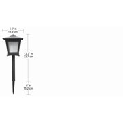 Hampton Bay Miramar by Sterno Paradise - 28 Lumen Low Voltage Black Integrated LED Outdoor Landscape Path Light Kit (6-Pack)