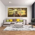 thumbnail image 3 of Hieng Dollar Money Canvas Wall Art Decor Vintage 100 Dollar Bill Motivational Poster Painting for Home Decor and Office Living Room Artwork Unframed, 3 of 6