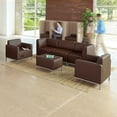 thumbnail image 6 of NBF Lounge Chair Privacy Seating with High Back Panels & Power Outlet for Office Workspace, Gray, Black, 6 of 7
