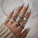 thumbnail image 1 of Juego De Anillos De Serpiente De Flores De Moda Para Mujeres , Fiesta , Joyería , Regalos, 1 of 3