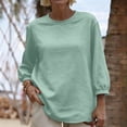 thumbnail image 2 of Besolor 3/4 Sleeve Tops for Women Summer Casual Loose Crewneck Shirts Lightweight Thin Breathable Loungewear Tees Top, 2 of 7