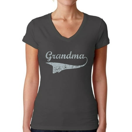 Awkward Styles Women's Grandma V-neck T-shirt Vintage Mother's Day Gift