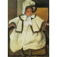 thumbnail image 2 of Cassatt, Mary 11x14 White Modern Wood Framed Museum Art Print Titled - Ellen Mary In A White Coat 1896, 2 of 4