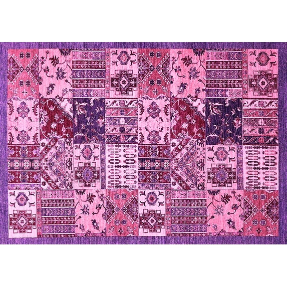 Ahgly Company Indoor Rectangle Southwestern Pink Country Area Rugs, 2' x 3'