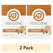 (2 pack) No Cow Vegan Protein Bars, CCCD, 4 Pack