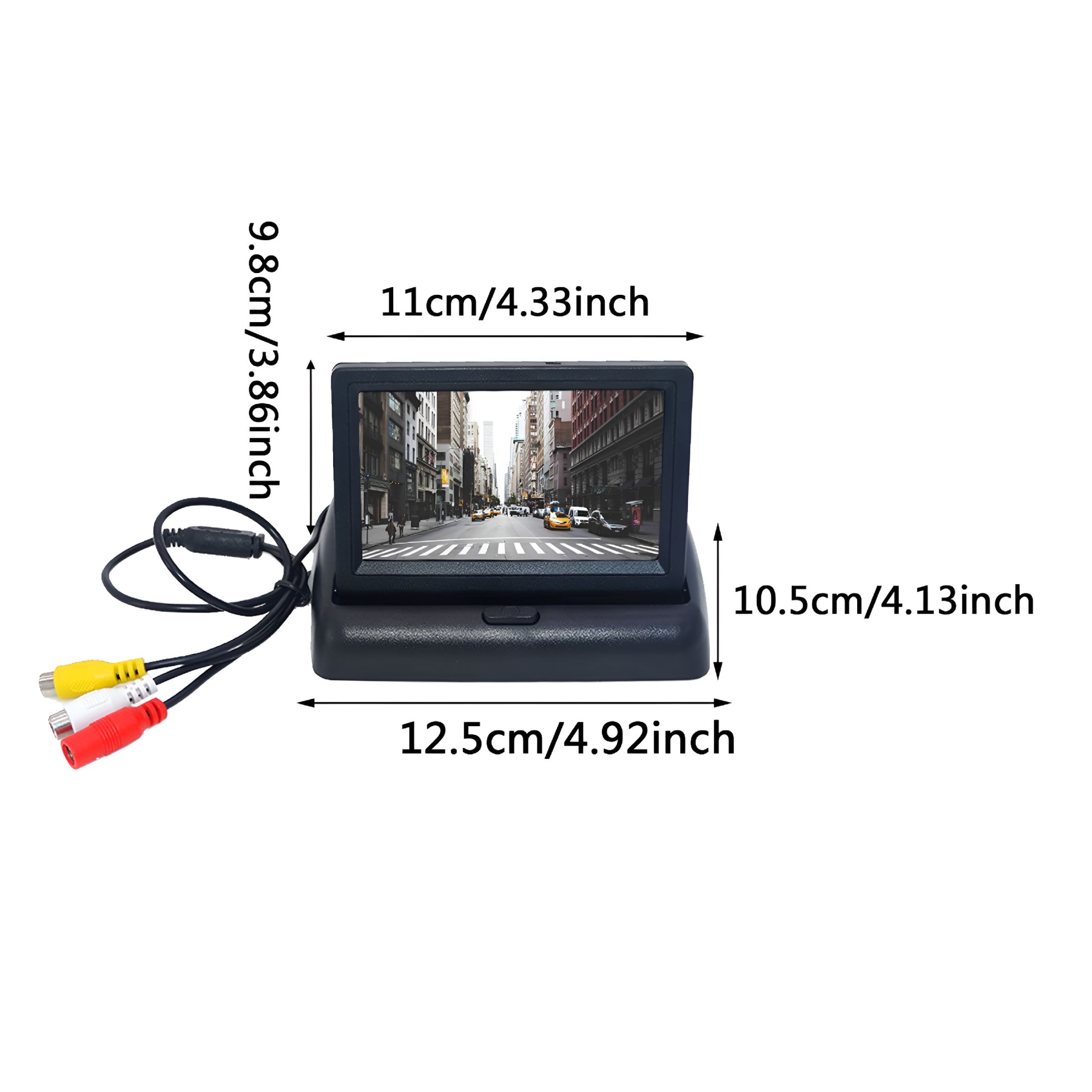 LADYGYM Baby Car Mirror 4.3" HD Night Vision Display,Camera Monitor