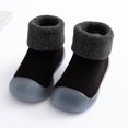thumbnail image 1 of Calcetines de piso para bebé de otoño e invierno, zapatos de piso, zapatos y calcetines para bebé, niños pequeños, interior, fondo grueso, fondo suave fresco, terciopelo cálido, 1 of 6