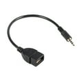 thumbnail image 4 of Cable auxiliar ANGGREK Adaptador macho A hembra USB de 3,5 mm Negro, 4 of 8