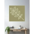 thumbnail image 2 of Ash Tree Green Poster Wall Art, Modern Wall Decor For Living Room Bedroom, 30x30 UNFRAMED, 2 of 3