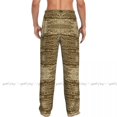 thumbnail image 3 of Men's Casual Pajama Sleeping Pants Snake Print Lounge Loose Trousers Comfortable Nightwear, 3 of 5