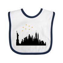 Inktastic New York Skyline Boys or Girls Baby Bib