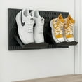 thumbnail image 3 of Pegboards Kit Wall Mount Peg Board Shoe Storage Shelf Hanging Shoe Organizer Black, 3 of 7