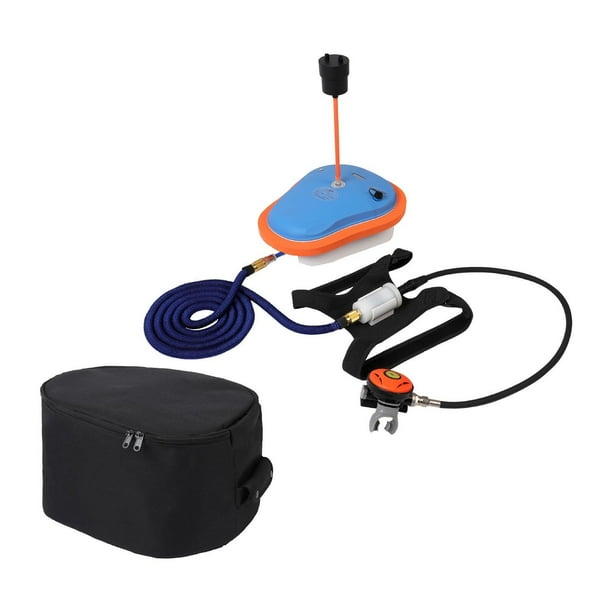 Escafandra autónoma,Equipo de ventilación de buceo bolso de playa,Vaso portátil para dispositivo de respiración subacuática,Buceo sin tanque Aparato respiratorio de buceo,Aparato de