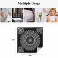 thumbnail image 4 of Black Boho Cloth Napkins, Retro Farmhouse Neutral Abstract Geometric Washable and Reusable Dinner Napkins Set of 8, Table Napkin for Kitchen Party Birthday Wedding Hotel Housewarming 20"x20", 4 of 8