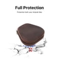 thumbnail image 4 of Hiram Leather Headphone Cases , Headphone Bag with Wrist Strap & Zipper, Coffee, 4 of 13
