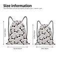 thumbnail image 5 of Yiaed Cute Panda Print Drawstring Bags Drawstring Backpack Bulk String Back Pack Gym Sport Bag-Small, 5 of 5