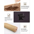 thumbnail image 4 of Kitchen Rugs and Mats Non Skid Washable Set of 2 PCS, Absorbent Runner Rugs for Kitchen, Farmhouse Weave Floor Mats in Front of Sink, 17.3"x 47"+17.3"x 29" (Brown), 4 of 12