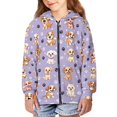 thumbnail image 4 of chaqlin Cute Dog Hoodies for Girls 11-13 Trendy Y2K Zip up Hoodie Cute Long Sleeve Sweatshirts Jackets Casual Sports Coat with Pocket, 4 of 6