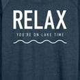 thumbnail image 3 of Instant Message - Relax Lake Time - Women's Lightweight French Terry Long Sleeve Shirt, 3 of 6