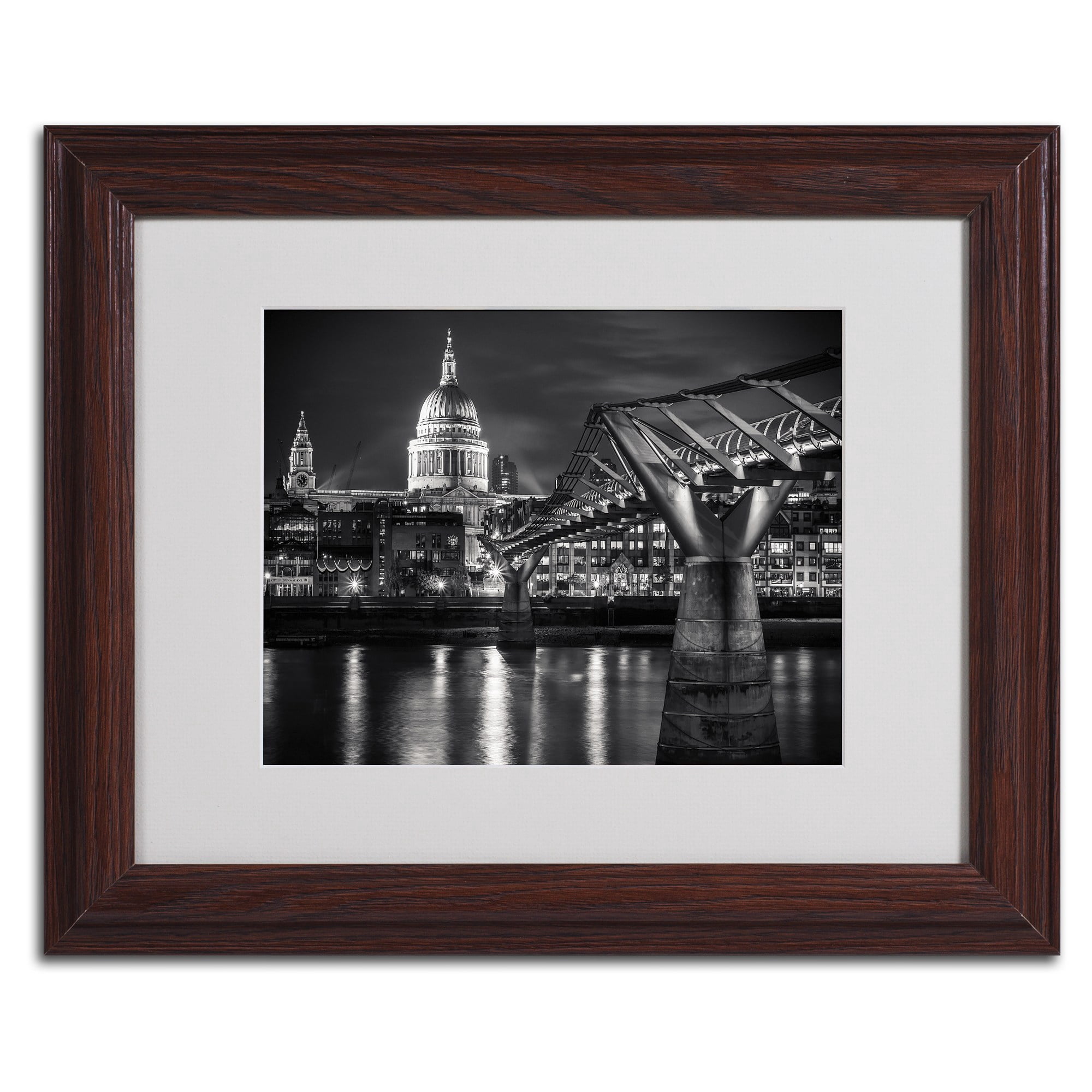 Trademark Fine Art "Letters From London" by Giuseppe Torre, Black Frame
