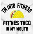 thumbnail image 2 of Im into Fitness Taco In My Mouth Gym Unisex Plus Fleece Graphic Sweatshirt Brisco Brands 5X, 2 of 5