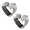 8-Size, variant on Silver Snake Stainless Steel Tunnel Ear Gauges Expander for Men Women Heart Trumpet Piercing Earrings Hypoallergenic(8mm)
