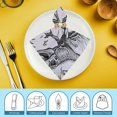 thumbnail image 6 of Werpe Dinosaurs Cloth Napkin Reusable Polyester Home Decor Set of 6 4 PCS, 6 of 7