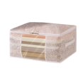 thumbnail image 1 of Quilt Storage Bag with Zipper Washable Fabric Quilt Blanket Organizer Basket Moisture-Proof Bag L, 1 of 5