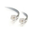 thumbnail image 4 of C2G 7ft RJ11 Modular Telephone Cable - RJ-11 Male - RJ-11 Male - 7ft - Silver, 4 of 4