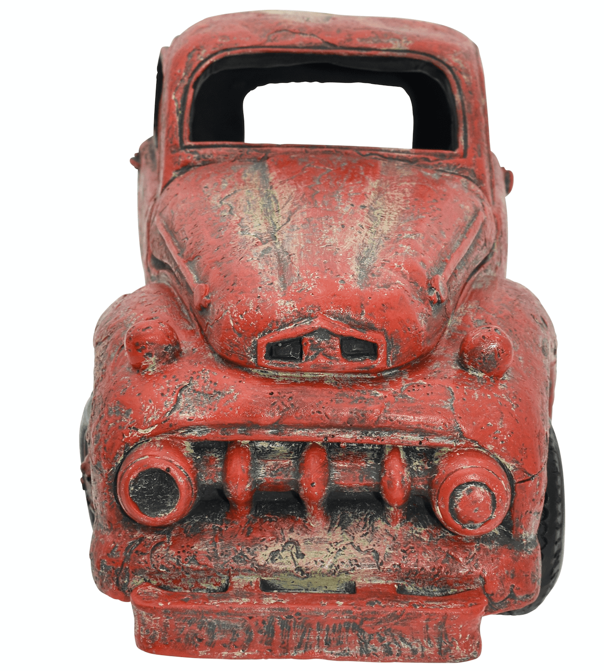 Komodo Red Pickup Truck Aquarium Decor