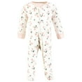 thumbnail image 5 of Touched by Nature Baby Girls Organic Cotton Sleep and Play, Soft Wildflower, Preemie, 5 of 5