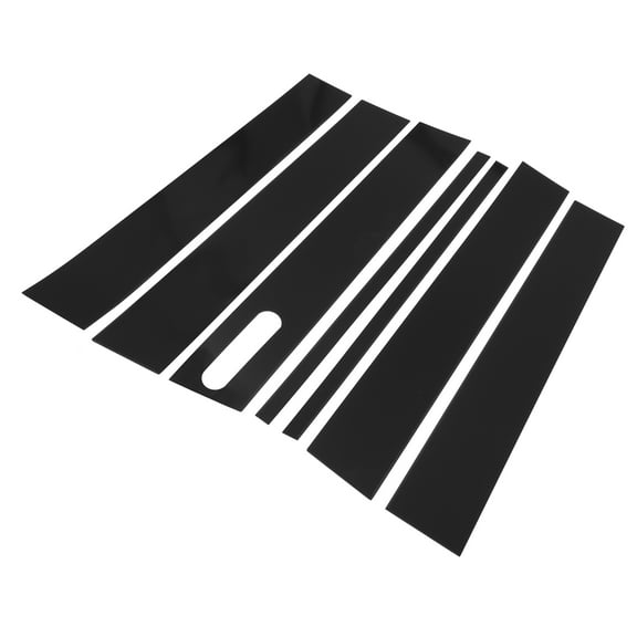 Unique Bargains 7 Pcs Door Pillar Window Trim for Ford Explorer Sport Trac 2007-2010 Black