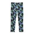 thumbnail image 4 of joogoo Girls' Leggings Green Tie Dye Yoga Pants 6T, 4 of 8