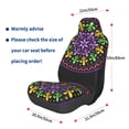 thumbnail image 3 of Balery Mardi Gras5 Funda de Asiento para Auto con Diseño - Cubierta Frontal Suave y Transpirable con Protector Antideslizante- 1 Unidad, 3 of 5