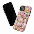 thumbnail image 3 of Cute Halloween Western Phone Case for iPhone 16 15 14 13 12 11 Pro Max, Mini & Plus – Kawaii Ghosts, Pumpkins, Cowgirl Boots & Skeletons (Pink), 3 of 6