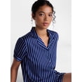 thumbnail image 4 of Joyspun Women’s Stretch Satin Sleep Top and Shorts, 2-Piece Set, Sizes XS to 3X, 4 of 6