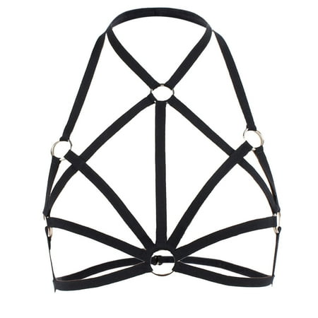 

Alluring Women Cage Bra Elastic Cage Bra Strappy Hollow Out Bra Bustier women s sexy lingerie womens sexy lingerie women lingerie