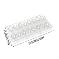thumbnail image 3 of Teardrop Shaped Chocolate Mold 16 Cavity Transparent Plastic Baking Tool for Candy Making Gummy Jelly DIY Dessert Homemade Treats Unique Party Favors, 3 of 6